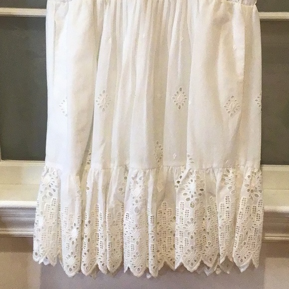 Boden White Cotton Dress, Size Large. - Picture 3 of 5